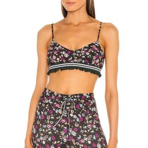 NWT XS The Upside Gardenia Floral Ballet Bra